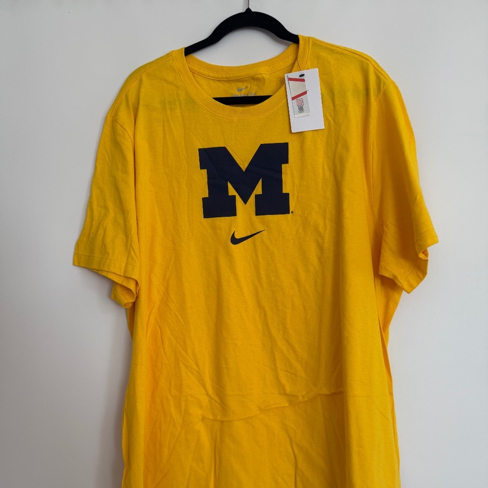 Mens Michigan Nike Football Tee XXL